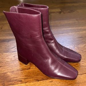 JCREW Maroon Boots